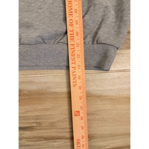 Alo Yoga Accolade Crew Neck Pullover Sweatshirt Heather Grey Oversized Logo - Picture 4 of 6